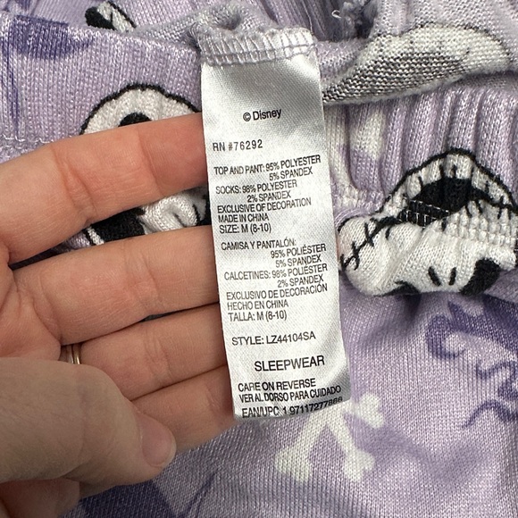 Disney Purple Pajama Bottoms with Character Print - Picture 7 of 8